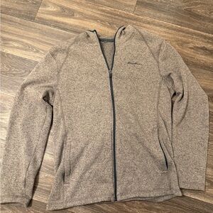 Eddie Bauer Tan Zip-Up Blazer